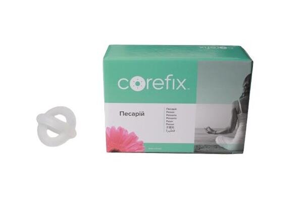 Песарій силіконовий акушерський Corefix Об’ємний перехресний, 55 мм