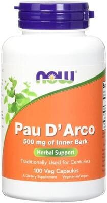 Пау Д'арко NOW Pau D'Arco 500 мг вег. капсули №100