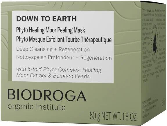 Маска-пілінг для обличчя Biodroga Down to Earth органічна, 50 мл