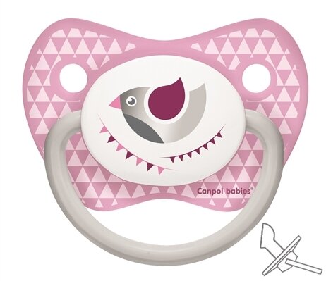Пустушка силіконова Canpol Babies Let's Celebrate анатомічна 23/279_pin, 0-6 місяців, 1 шт