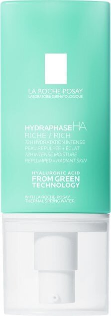 Крем для обличчя La Roche-Posay Hydraphase HA Rich інтенсивний зволожуючий для сухої чутливої шкіри обличчя, 50 мл