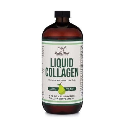 Колаген з вітаміном С Double Wood Collagen Liquid with Vitamin C Pear, 480 мл