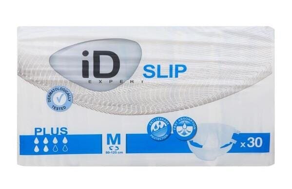 Підгузки для дорослих iD Expert Slip Plus, розмір M, 80-125 см, 30 штук