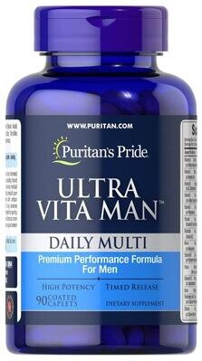 Вітаміни для чоловіків Puritan's Pride Ultra Vita Man Time Release, 90 капсул