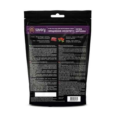 Ласощі для собак Savory Immunity Support Soft Snacks для підтримки імунітету з качкою та шипшиною, 200 г