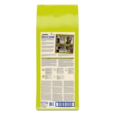 Корм сухий для дорослих собак великих порід Purina Dog Chow Adult Large Breed зі смаком індички, 14 кг