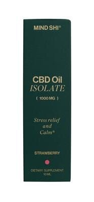 Олія CBD (Канабідіол) Mind Shi Ізолят 1000 мг Полуниця, 10 мл