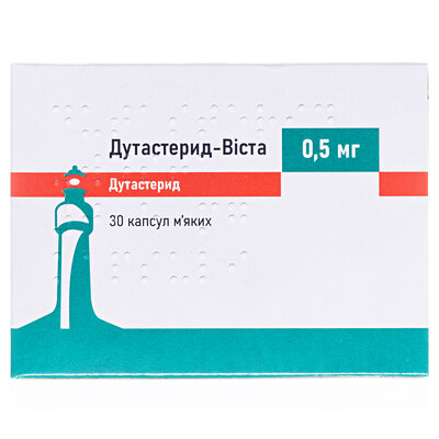Дутастерид-Віста капсули м'як. по 0.5 мг №30 (10х3)