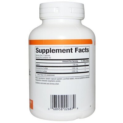 Глюкозамін та хондроїтин Natural Factors Glucosamine & Chondroitin 500 мг/400 мг, 120 капсул