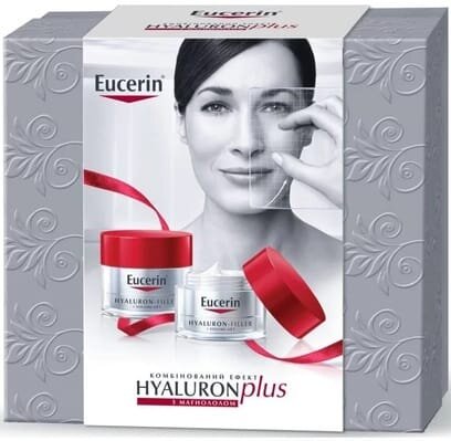 Набір для обличчя Eucerin Hyaluron Filler + Volume Lift День і Ніч (крем денний 50 мл + крем нічний 50 мл) 95680-57779-00