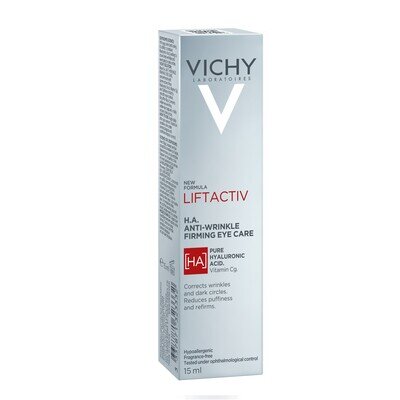 Крем навколо очей Vichy Liftactiv H.A. розгладжувальний з гіалуроновою кислотою для корекції зморшок та темних кіл, 15 мл