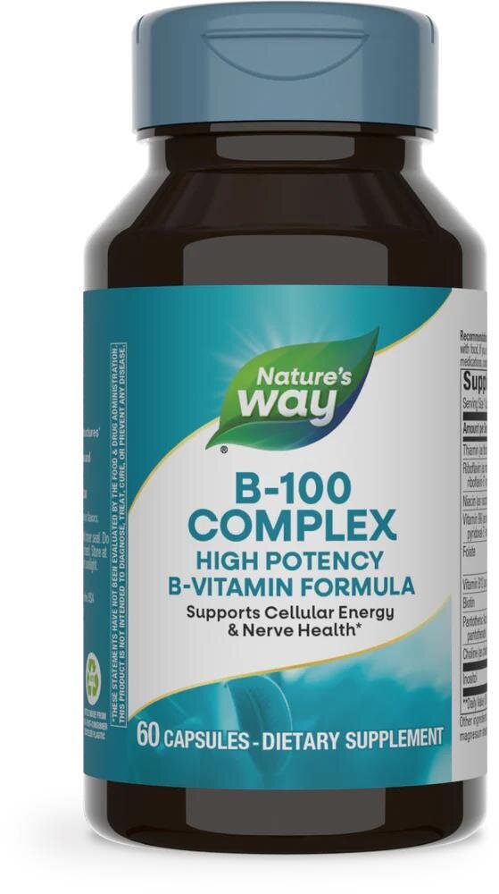 Вітаміни групи В Nature's Way B-100 Complex, 60 капсул