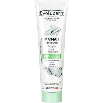 Маска Evoluderm для обличчя очищуюча з глиною, 150 г