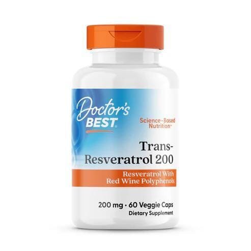 Транс-ресвератрол Doctor's Best Trans-Resveratrol 200 мг, 60 вегетаріанських капсул