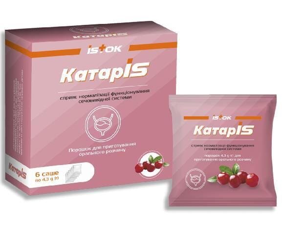 КатарIS порошок для приготування орального розчину по 4,3 г №6 в саше