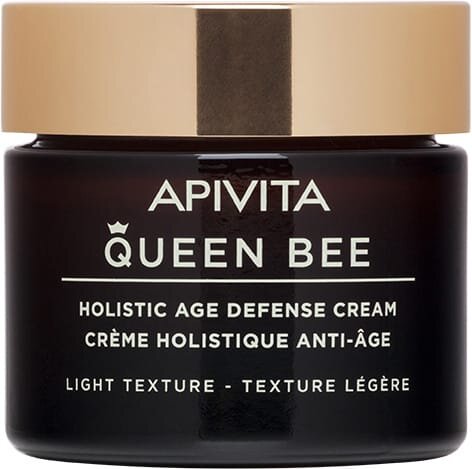 Крем для обличчя Apivita Queen Bee легкої текстури для комплексного захисту від старіння, 50 мл