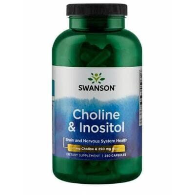 Холін і Інозитол Swanson Choline & Inositol, 250 капсул