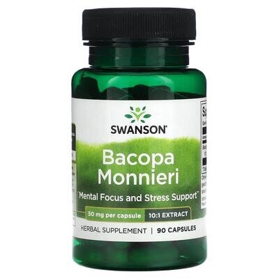 Бакопа Моньє Swanson Bacopa Monnieri 10:1 капсули по 50 мг №90