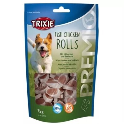 Ласощі для собак Trixie PREMIO Chicken and Pollock Rolls роли курка / лосось, 75 г