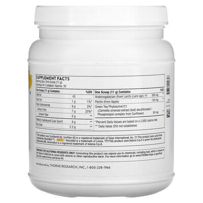 Пребіотик Thorne Research FiberMend, 330 г