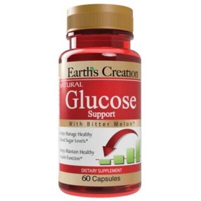 Комплекс для підтримки рівня глюкози Earth's Creation Glucose Support капсули №60