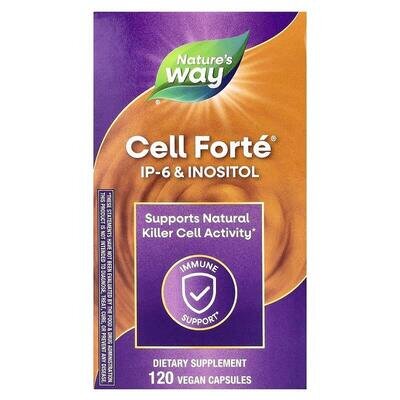 Фітинова кислота (ІР-6 інозитол) Nature's Way Cell Forte IP-6 & Inositol, 120 веганських капсул