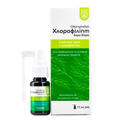 Хлорофіліпт Baum Pharm спрей по 15 мл у флак.