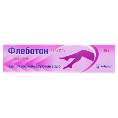 Флеботон гель 2 % по 40 г у тубах