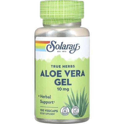 Алое вера гель Solaray Aloe Vera Gel, 100 капсул