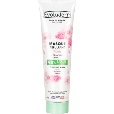 Маска Evoluderm для обличчя вирівнююча з розовою водою, 150 г