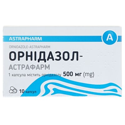 Орнідазол-Астрафарм капсули по 500 мг №10