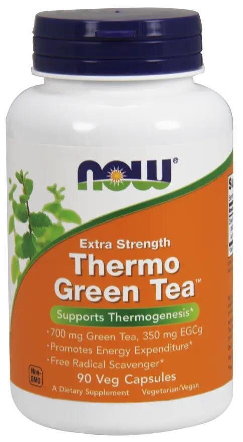 Зелений чай NOW Thermo Green Tea вег. капсули №90