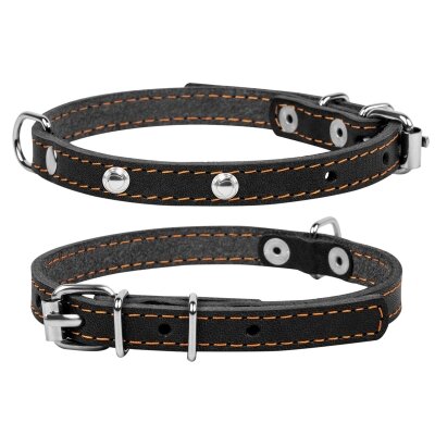 Нашийник Collar одинарний, ширина 12 мм, довжина 24-32 см, чорний
