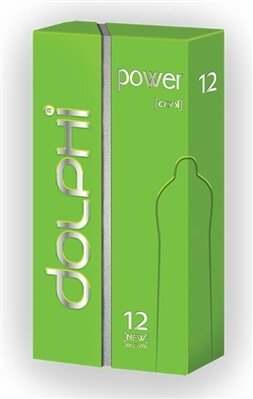 Презервативи Dolphi Lux Power cool з пролонгуючим ефектом для чоловіків, 12 штук