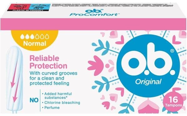 Тампони гігієнічні o.b. Original Normal, 16 шт