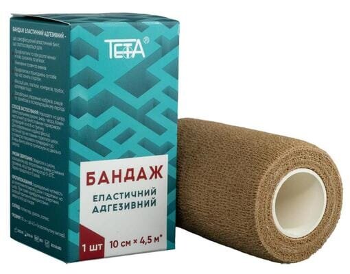 Бандаж адгезивний Teta еластичний 10 см х 4,5 м