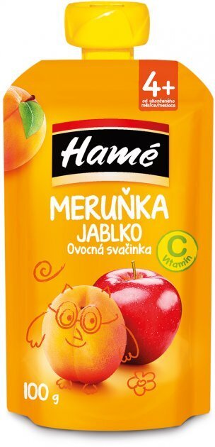 Пюре фруктове Hame Яблуко-Абрикос, 100 г