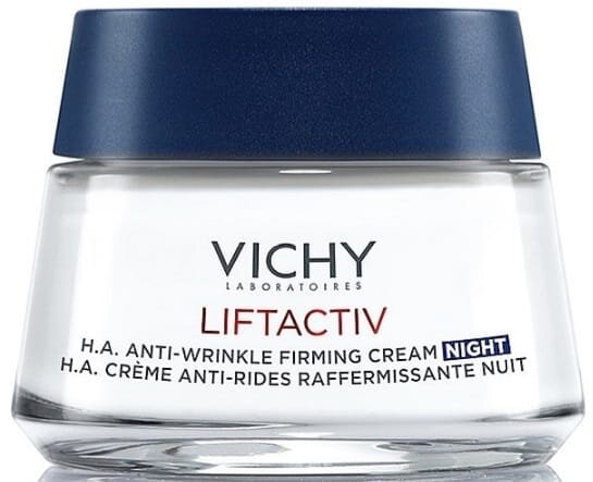 Крем для обличчя Vichy Liftactiv H.A. нічний розгладжуючий з гіалуроновою кислотою для корекції зморшок, 50 мл