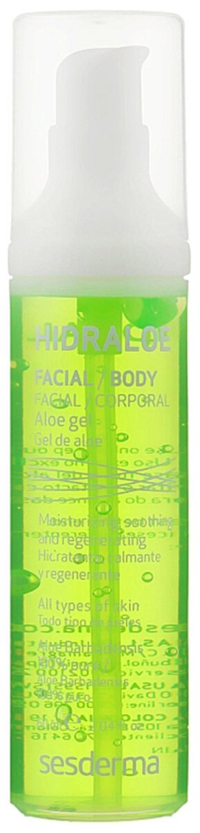Гель-алое для обличчя і тіла Sesderma Hidraloe для відновлення шкіри заспокійливий, 60 мл