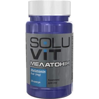 Мелатонін SOLUVIT капсули по 6 мг №50