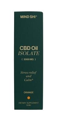 Олія CBD (Канабідіол) Mind Shi Ізолят 3000 мг Апельсин, 10 мл