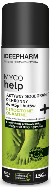 Дезодорант для ніг і взуття Ideepharm Myco Help активний захисний, 150 мл