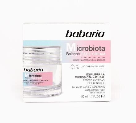Крем для обличчя Babaria Microbiota Balance для чутливої шкіри, 50 мл