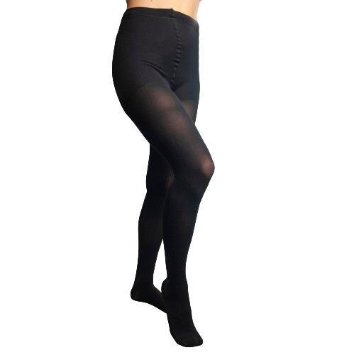 Колготки компресійні Venotonia Soft клас компресії 1, закритий носок, короткі, колір чорний, розмір 4