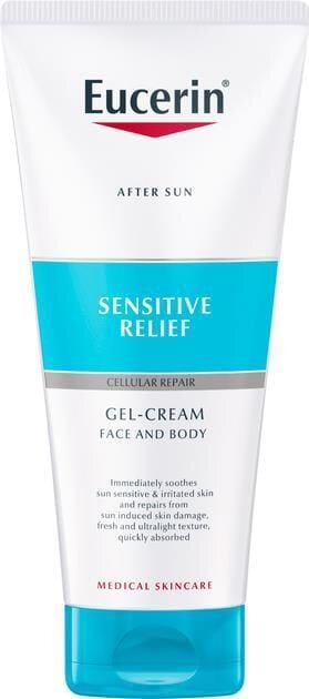 Гель-крем для обличчя та тіла Eucerin After Sun після засмаги сонцезахисний ультралегкий (83583), 200 мл