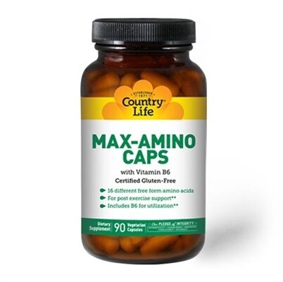 Амінокислотний комплекс Country Life Max-amino з вітаміном В6, 90 капсул