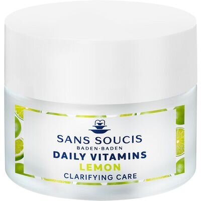 Крем-догляд Sans Soucis Daily Vitamins очищуючий Лимон для комбінованої шкіри, 50 мл